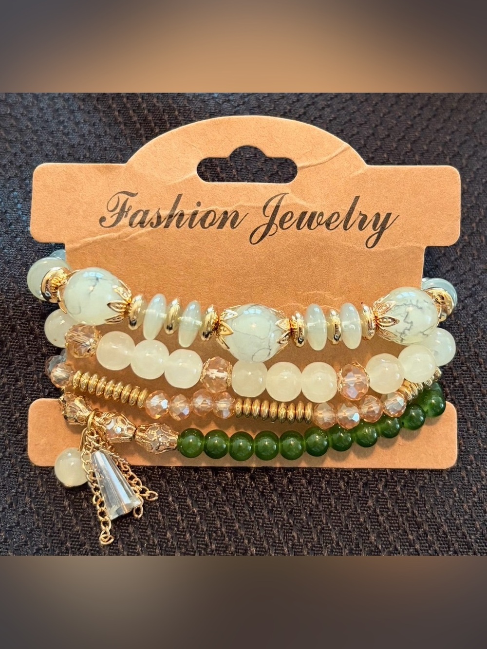 4 Piece NWT Unbranded Gold Tone Boho Style Bracelet Set